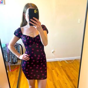 ASOS Design Fitted floral mini dress size 2
